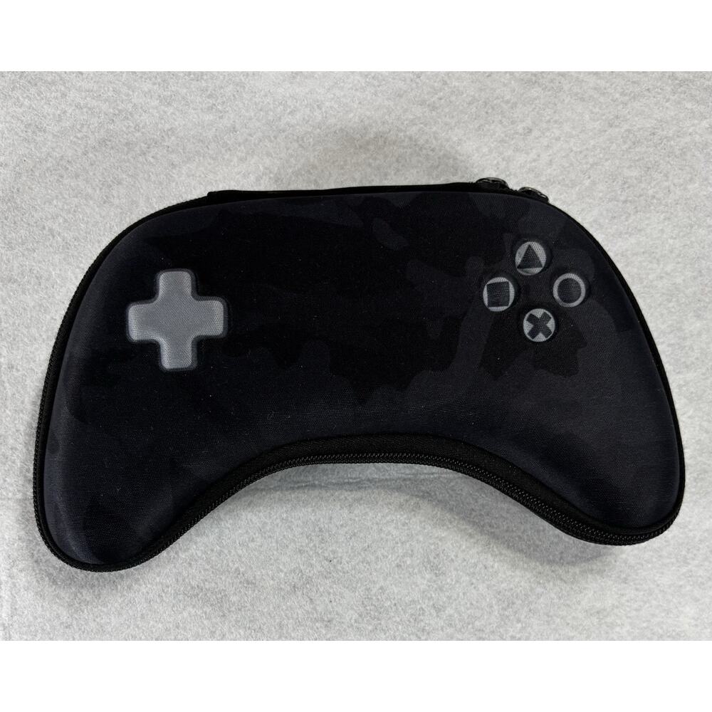 Hard Shell Game Controller Carrying Case Black Camo Travel Storage Organizer - Picture 1 of 7